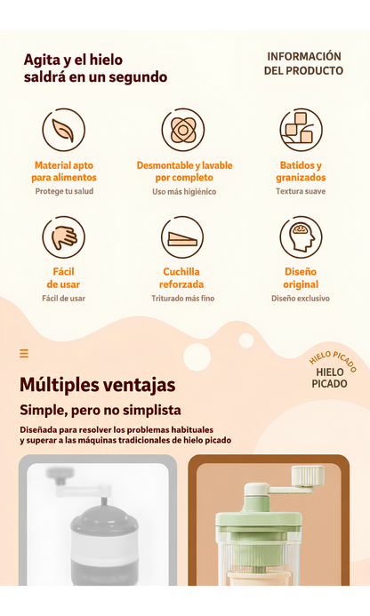 Mini Granizadora Manual